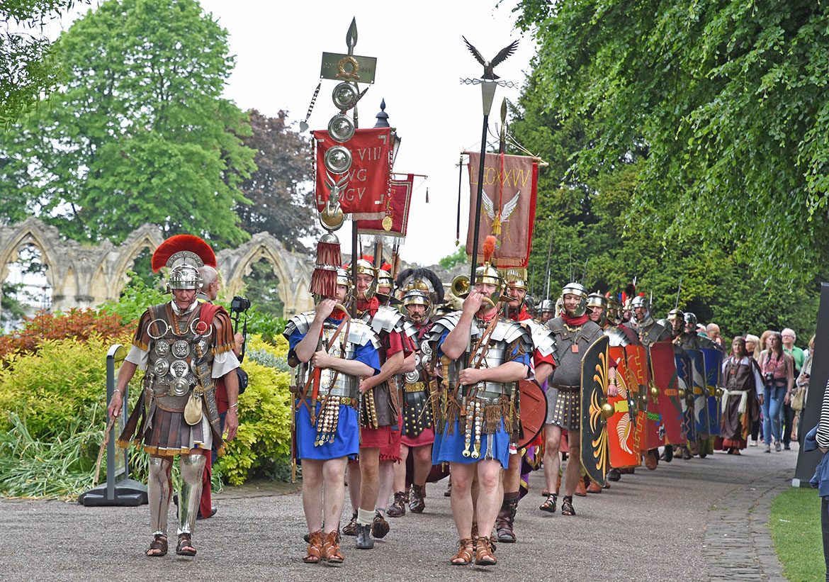 The Romans invade York again! More than 50 storm the city centre YorkMix